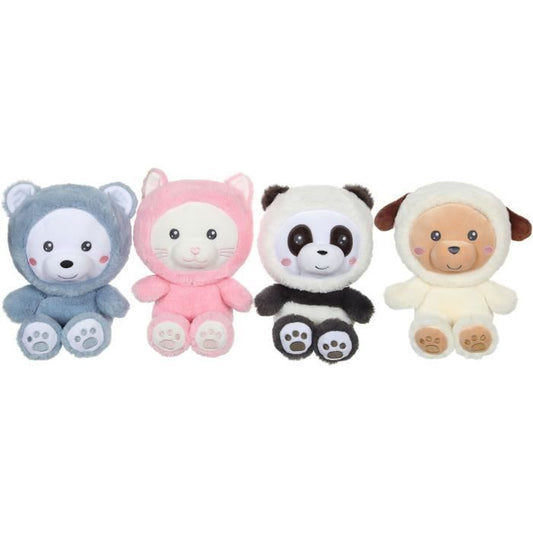 Hoody Pets Cat Plush Toy - GIPSY TOYS - Pink, 24 cm