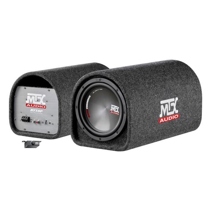 Active tube enclosure with subwoofer - MTX AUDIO - RTT8P - 20cm reflex and Class-D 120W RMS amplifier active filter and remote control