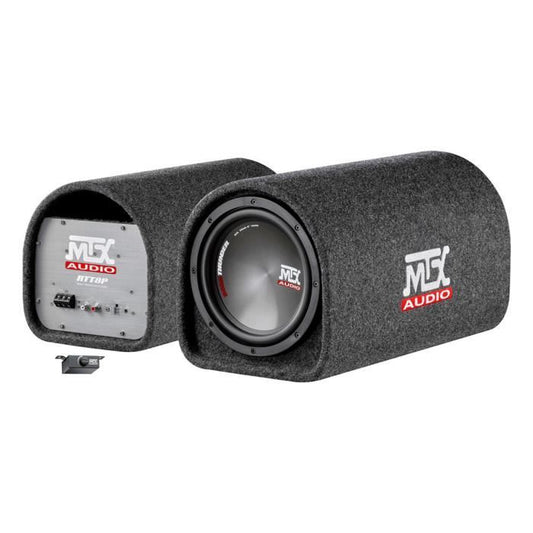 Active tube enclosure with subwoofer - MTX AUDIO - RTT8P - 20cm reflex and Class-D 120W RMS amplifier active filter and remote control
