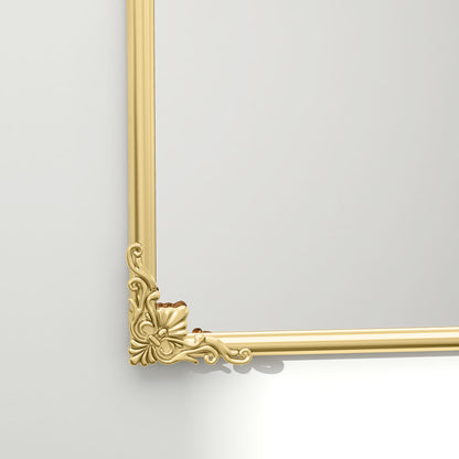 HOMCOM Wandspiegel, stilvoll, 60x3x87cm, Goldton