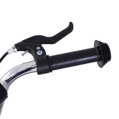 HOMCOM Kinderroller mit Luftreifen Kickscooter Scooter Tretroller Cityroller für Kinder Kickboard 16 Zoll ab 5 Jahre Höhenverstellbar Rosa 143 x 58 x 92-100 cm