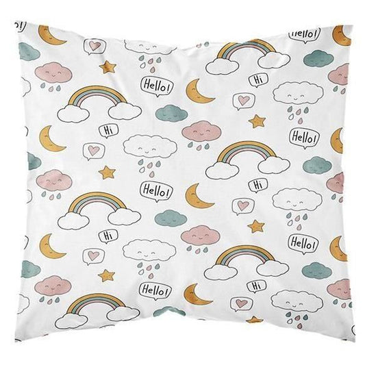 TODAY Kids First 1.15 Children's bed set - 1 person - Duvet cover 140 x 200 and 1 pillowcase 63 x 63 cm - White print