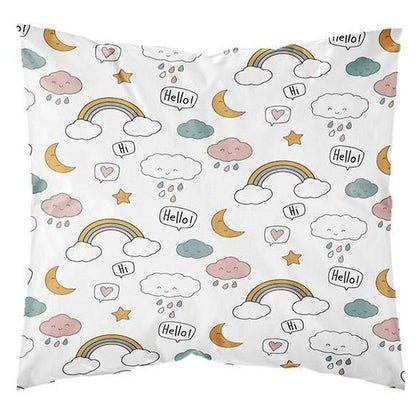 TODAY Kids First 1.15 Children's bed set - 1 person - Duvet cover 140 x 200 and 1 pillowcase 63 x 63 cm - White print