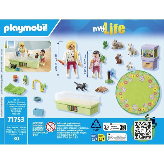 PLAYMOBIL 71753 Pet Shop with Rabbit Run, My Life, Animal Care, 30 Pieces, Ages 4+