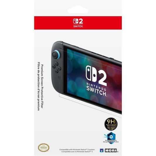 Premium Tempered Glass Screen Protector - HORI - Nintendo Switch 2 - Anti-blue light - 9h Hardness Rating