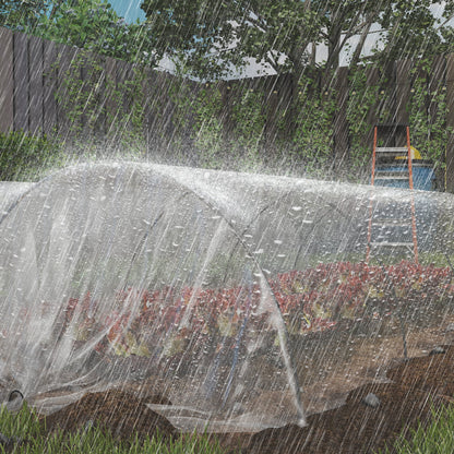 Outsunny Gewächshausabdeckung aus Kunststoff, Plane zum Abdecken von Pflanzen, UV-beständig, Wasserfest, 6 x 10 m