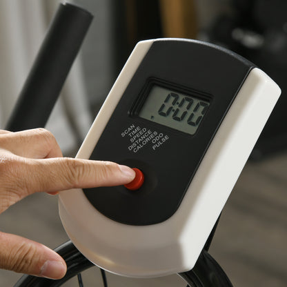 SPORTNOW Heimtrainer, leise, anpassbarer Widerstand, Pulssensor, Monitor, Blau