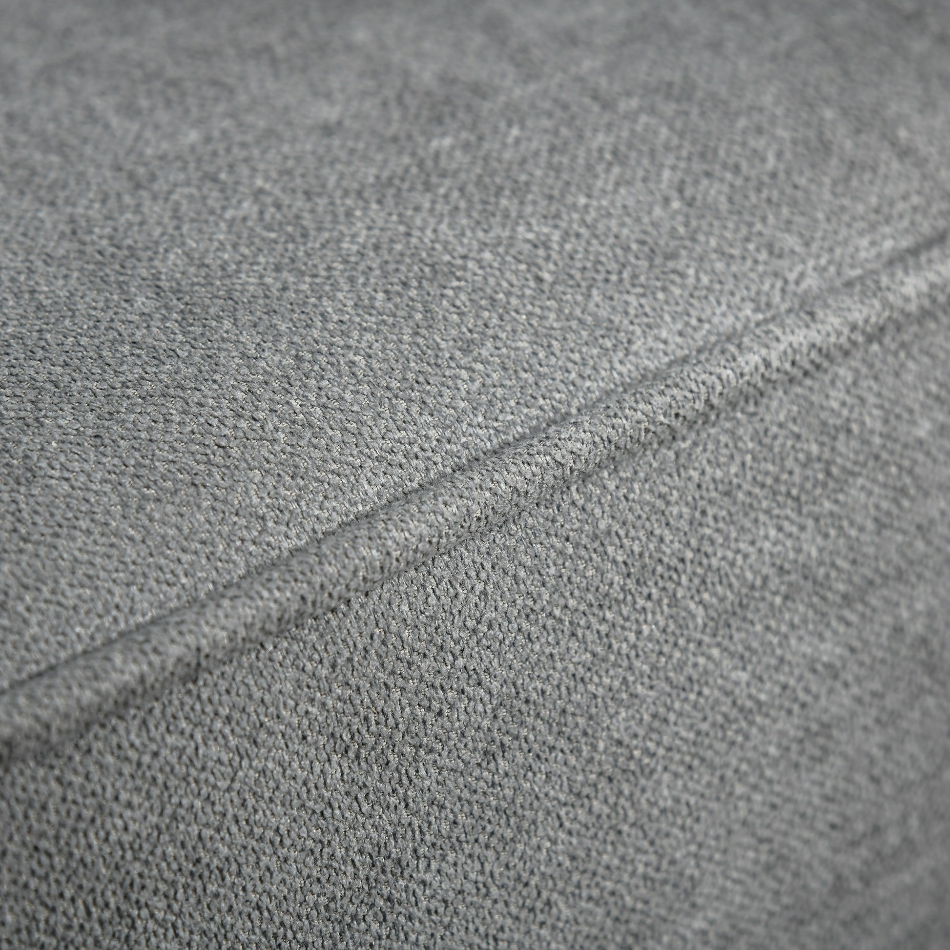 HOMCOM Schlafsofa 3-Sitzer Schlafcouch Stoffsofa Sofa mit Schlaffunktion Bettsofa mit verstellbarem Winkel Vintage Eukalyptusholz Baumwolle Grau