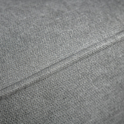 HOMCOM Schlafsofa 3-Sitzer Schlafcouch Stoffsofa Sofa mit Schlaffunktion Bettsofa mit verstellbarem Winkel Vintage Eukalyptusholz Baumwolle Grau