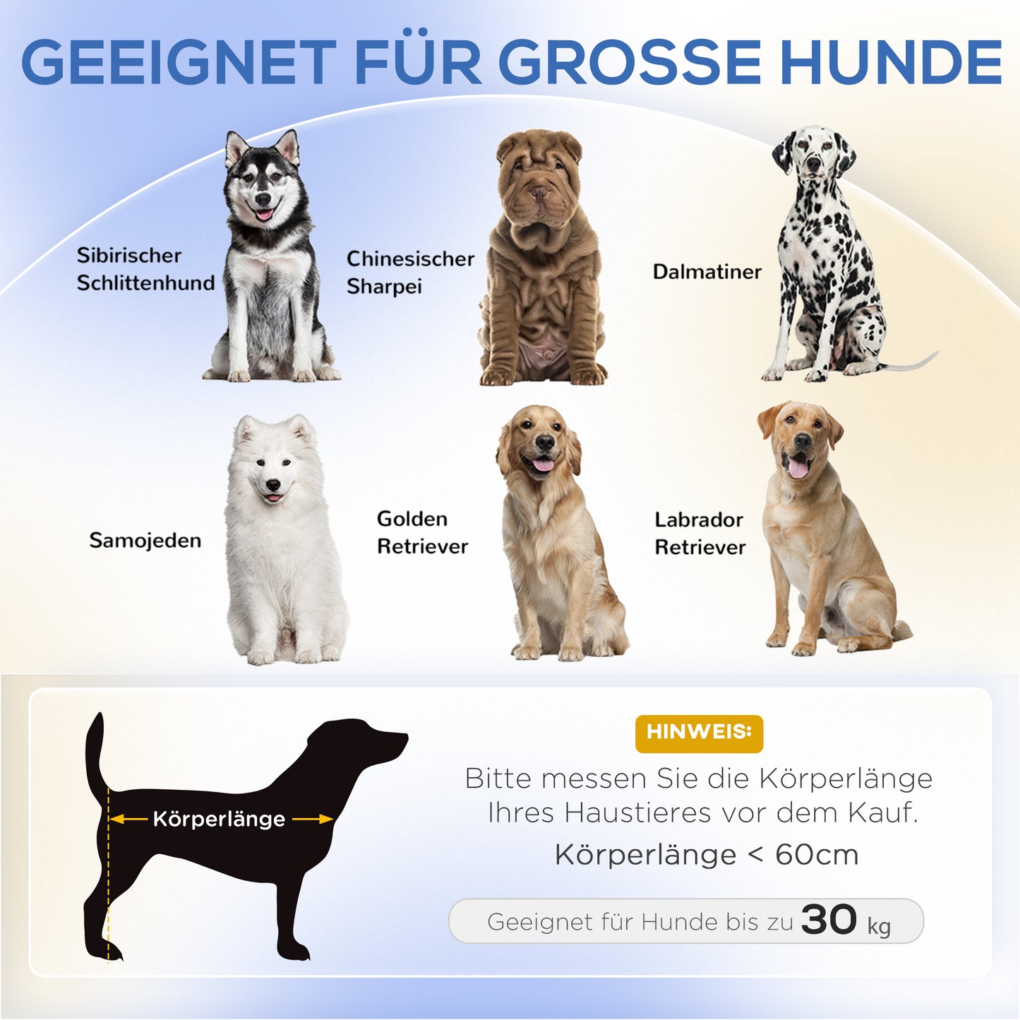 PawHut Hundesofa für große Hunde bis 30 kg, gepolsterte, Kiefernholzbeine, 98 x 67 x 25 cm, Grau