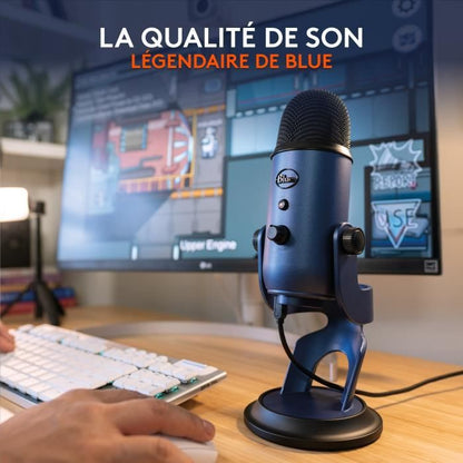 USB Microphone - Blue Yeti - For Recording, Streaming, Gaming, Podcast on PC or Mac - Blue