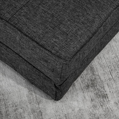 HOMCOM Bodensessel, verstellbarer Klappsessel, 61 x 73 x 58 cm, Dunkelgrau