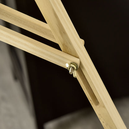 HOMCOM Staffelei Holz 134,5 cm hoch Holzstaffelei für Leinwände bis 108 cm Feldstaffelei Atelierstaffelei für Malerei, Skizze, Hochzeit, Ausstellung Natur