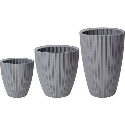 Flowerpot - Garden ID - Fancy - 40 x 42 cm - For garden, balconies or interiors - Light grey