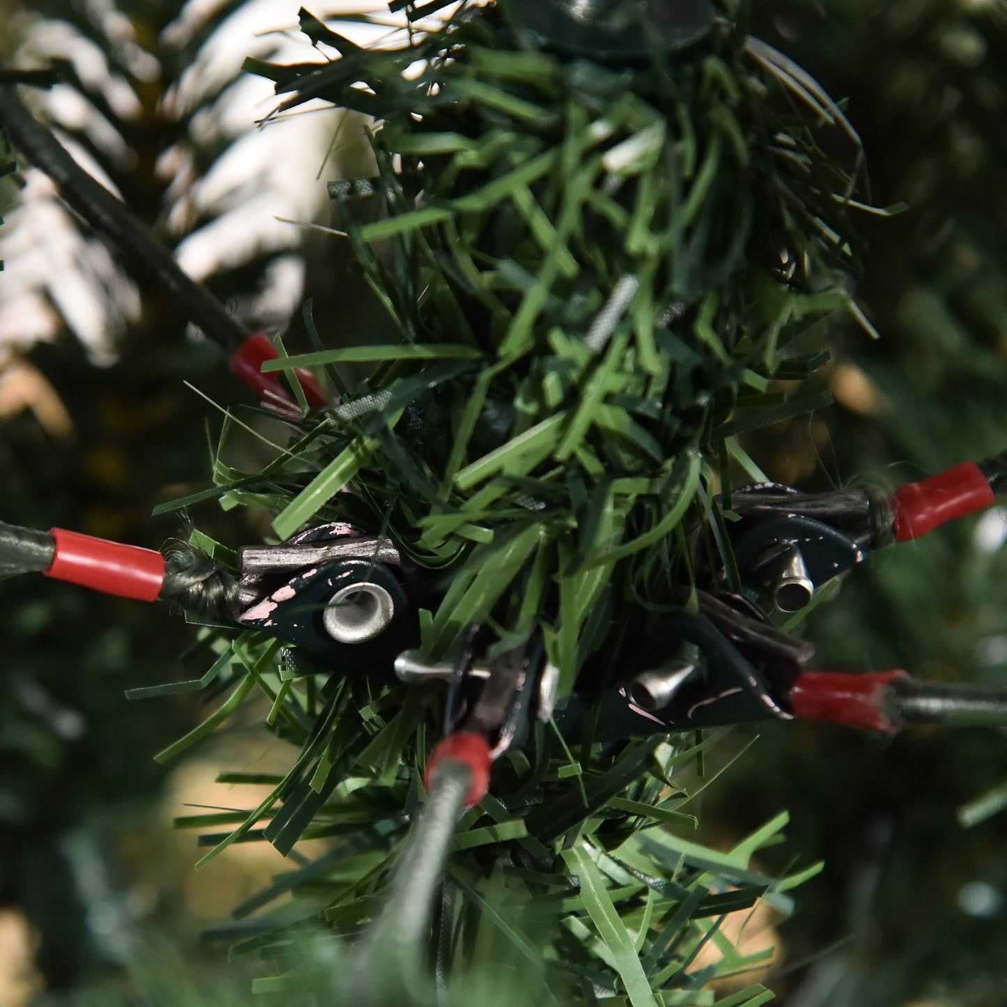 HOMCOM künstlicher Weihnachtsbaum 1,5 m Christbaum Tannenbaum PVC PE Metall Grün Ø105 x 150 cm