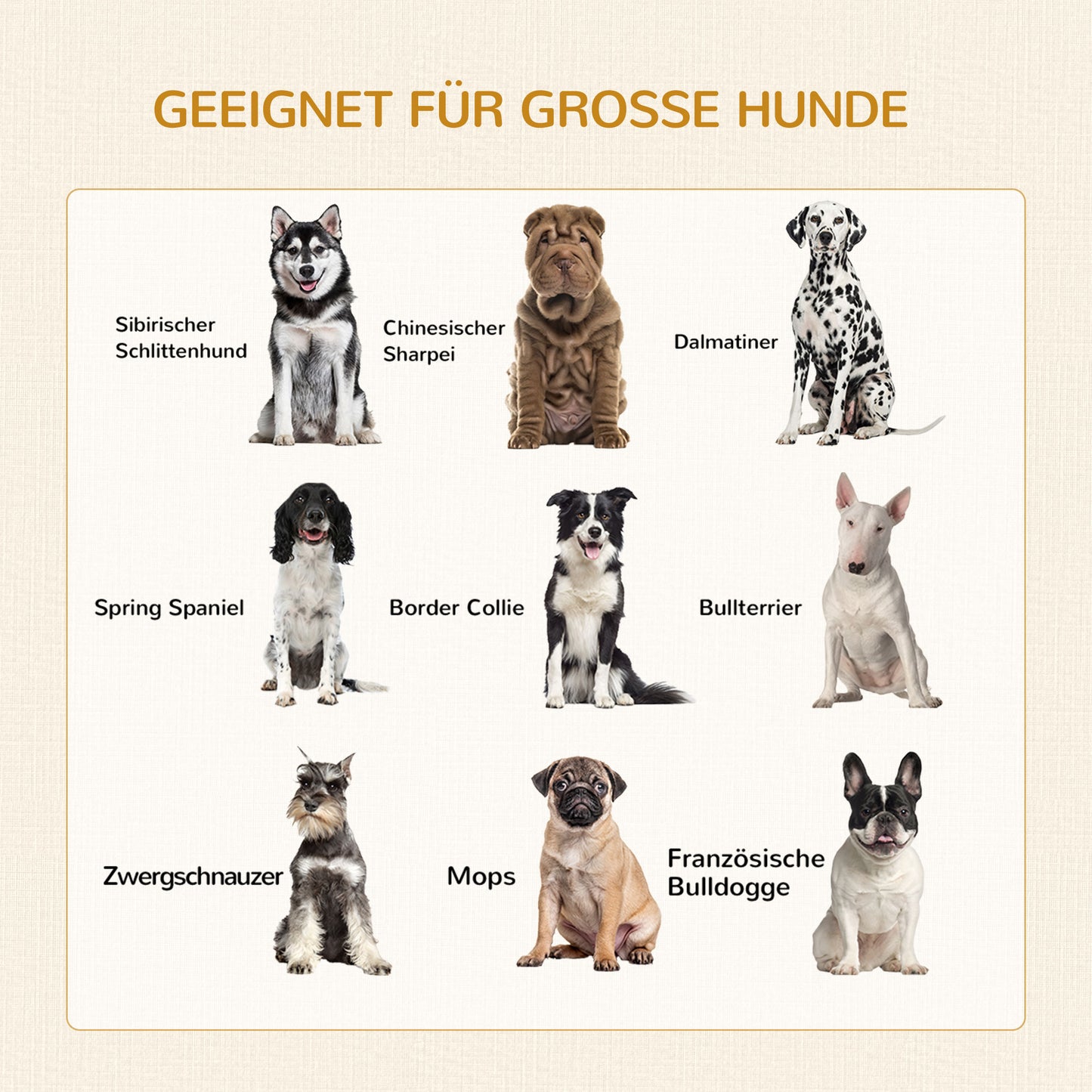 PawHut Hundebox Hundekäfig, Modernes Design, Verriegelbar, 2 Türen, 94 cm x 60 cm x 71,5 cm, Natur + Schwarz