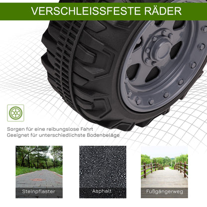 HOMCOM Kinder Quad Elektro 6V Kinderquad mit Vorwärtsfunktion, Musik, Elektro-Quad für Kinder 1,5-3 Jahre Grün