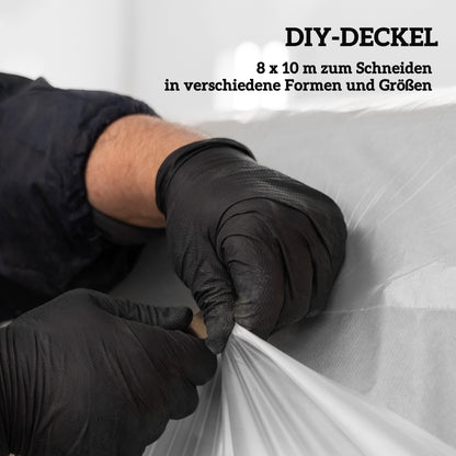 Outsunny Gewächshausabdeckung aus Kunststoff, Plane zum Abdecken von Pflanzen, UV-beständig, Wasserfest, 8 x 10 m