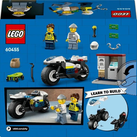 LEGO City 60455 Police Motorcycle Chase - Building Set for Ages 4 and Up