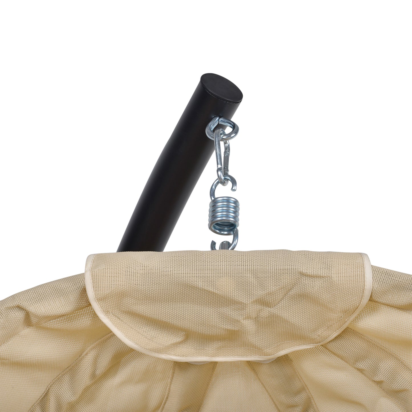 Outsunny Hängesessel, Eiförmiger Schaukelsitz mit weichem Kissen, für drinnen und draußen geeignet, 125L x 95B x 170H cm, Khaki