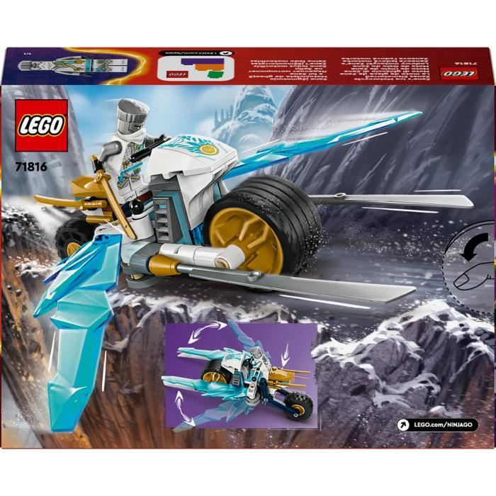 LEGO NINJAGO 71816 Zane's Ice Bike - With Minifigure, Ninja Adventure Toy
