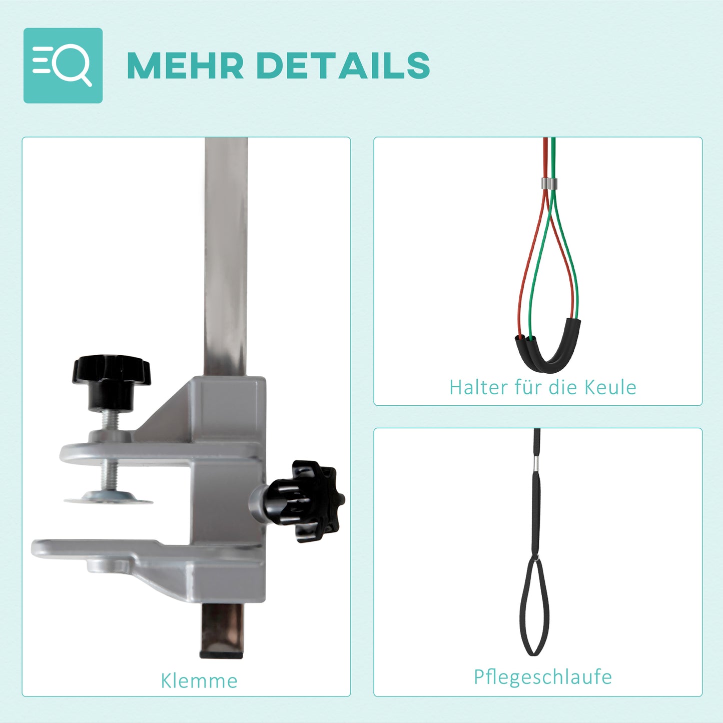 PawHut Haustierfrisiertisch Frisiertisch für Haustiere, höhenverstellbar, 36 x 8 x 74 cm, Silber