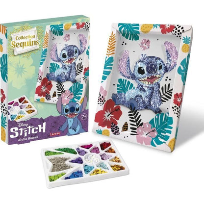 STITCH sequin collection, creative game, Disney Stitch set, ages 7 and up, LANSAY