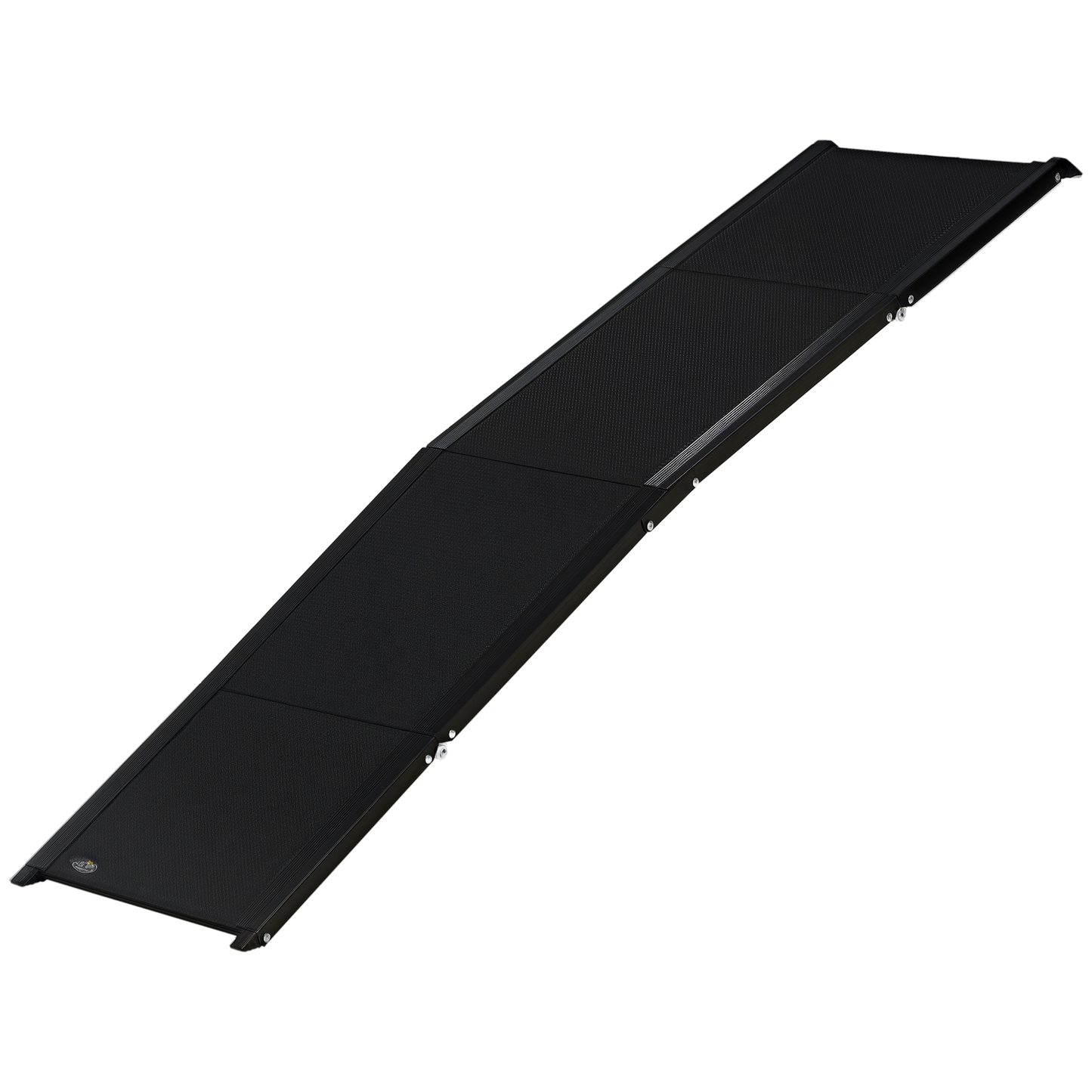 PawHut Haustierrampe, klappbar, rutschfest, Hunde bis 40 kg, 158 cm x 43,5 cm x 2,5 cm, Schwarz