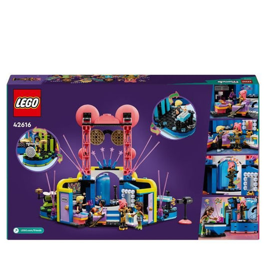 LEGO 42616 Friends Heartlake City Musical Show, Toy with 4 Andrea Minifigures, Scene and Instruments
