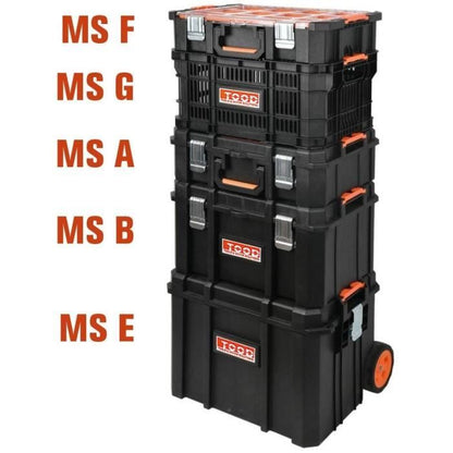 Tool case - TOOD - Waterproof - 6 compartments - 53x37x18 cm