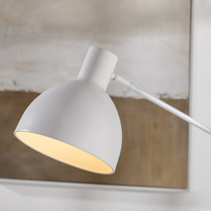 HOMCOM Stehleuchte im Industriedesign, höhenverstellbar, Bodenschalter; 30 m x 30 cm x 131 cm, Schwarz