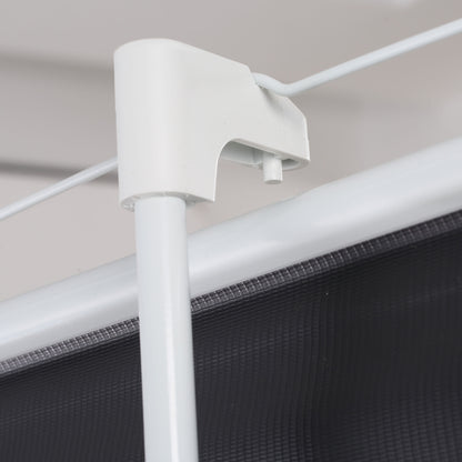 HOMCOM Projektionsleinwand im 4:3-Format, Kinoleinwand, Präsentationsfläche für Zuhause oder Büro, Weiß