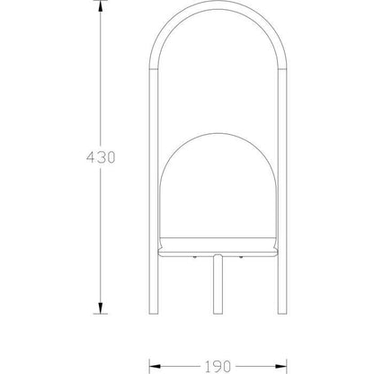 Resin lamp on 4 feet USB 200 Lumens H43 cm - Galix