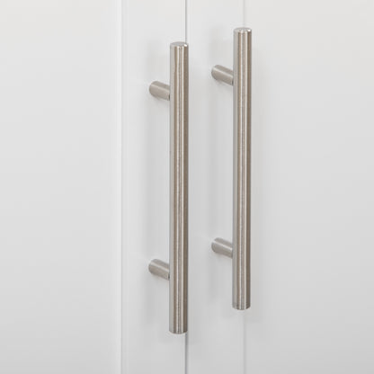 HOMCOM Küchenwagen Servierwagen Kücheninsel, 1 Gewürzregal, 1 Handtuchhalter, 109 cm x 40 cm x 89 cm, Weiß