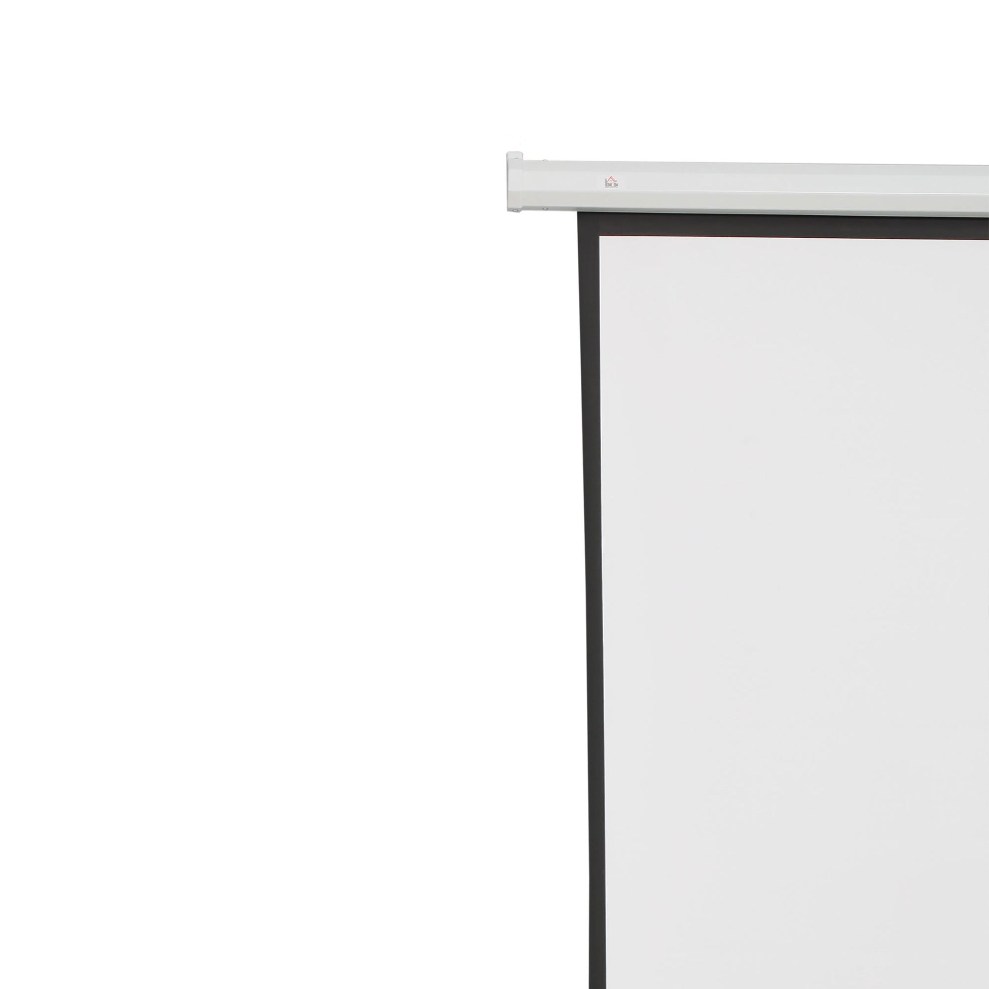 HOMCOM Beamer-Leinwand, Projektionsleinwand, 100 Zoll, 4:3, 203x152 cm, Weiß