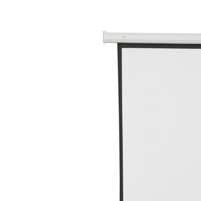HOMCOM Beamer-Leinwand, Projektionsleinwand, 100 Zoll, 4:3, 203x152 cm, Weiß