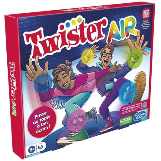 Twister Air, Twister game with AR app, connects to smartphones and tablets, active group games, ages 8