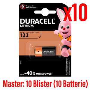 Duracell Batterie 3V DL123 CR123/CR123A/CR17345 10Cnf/1pz