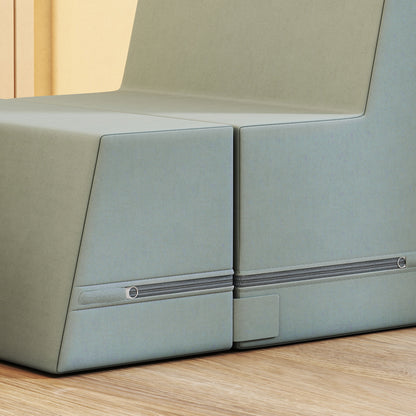 AIYAPLAY 2-teiliges weiches Spielblöcke-Set für Kleinkinder, Kunstleder, Schaumstoff, zum Klettern, Bauen, Spielen, Bunt