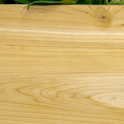 Outsunny Hochbeet im Industrie-Design, mit 1 Regal, Innenverkleidung aus Vlies, wetterbeständig, 80 cm x 30 cm x 125 cm