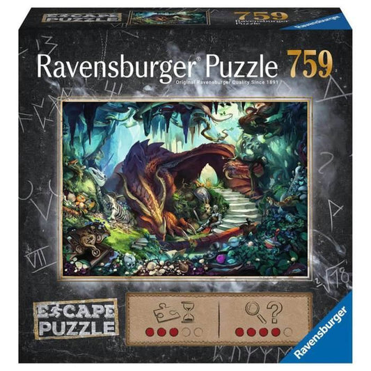 Puzzle Escape Into the Dragon's Cave - Ravensburger - 759 pieces - For adults and children from 12 years old