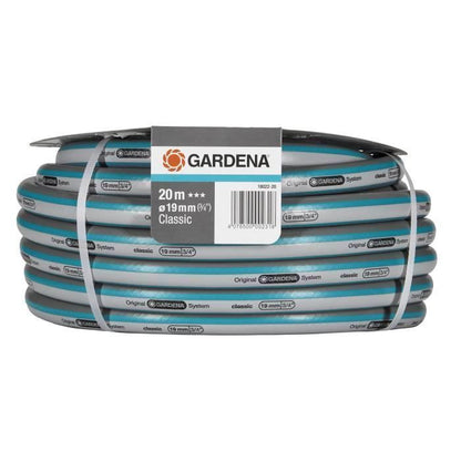 Gardena Classic watering pipe-Length 20m-Ø19mm-High resistance pressure 22 bar maximum-12 years warranty (18022-20)