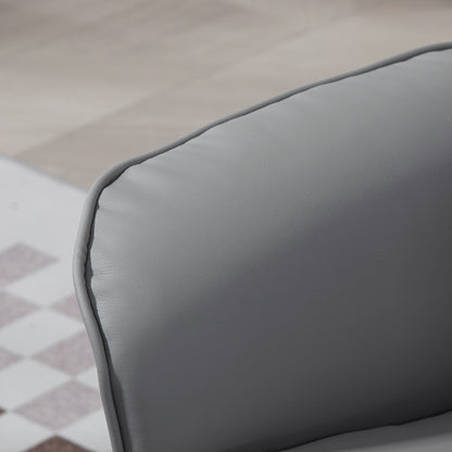 HOMCOM 2-teiliges Sessel-Set Sessel mit Fußhocker Relaxsessel mit Fußhocker, höhenverstellbar, neigbare Rückenlehne, Hellgrau