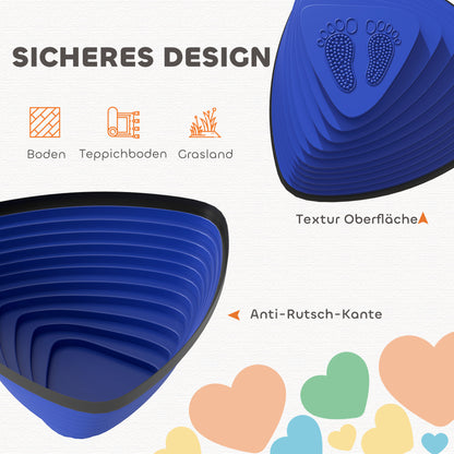 AIYAPLAY 9er-Set Trittsteine, rutschfestes Design, für drinnen & draußen, stapelbar, Bunt