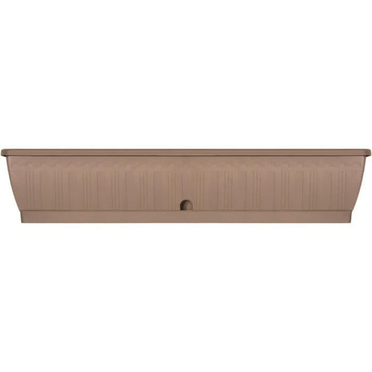 Planter - GARDEN ID Terraflor - Taupe 100 cm - Solidity - Water reserve - Recycled & 100% recyclable - Volume for plants.