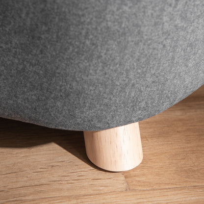 PawHut Haustiersoffa Hundematte Hundebett Hundesofa Hundecouch Katzen Sofa mit Kissen Rückentasche Plüsch Schaumstoff Kiefernholz Dunkelgrau 70 x 47 x 30 cm