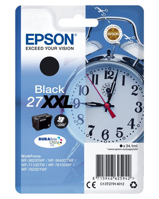 EPSON Pack of 1 Cartridge 27XXL - Black - Very High Capacity 34.1ml
