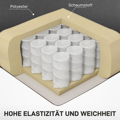 HOMCOM Massagesessel Relaxsessel Liegesessel, 1 Klapptisch, 1 Fußstütze; 77 cm x 93 cm x 105 cm, Schwarz