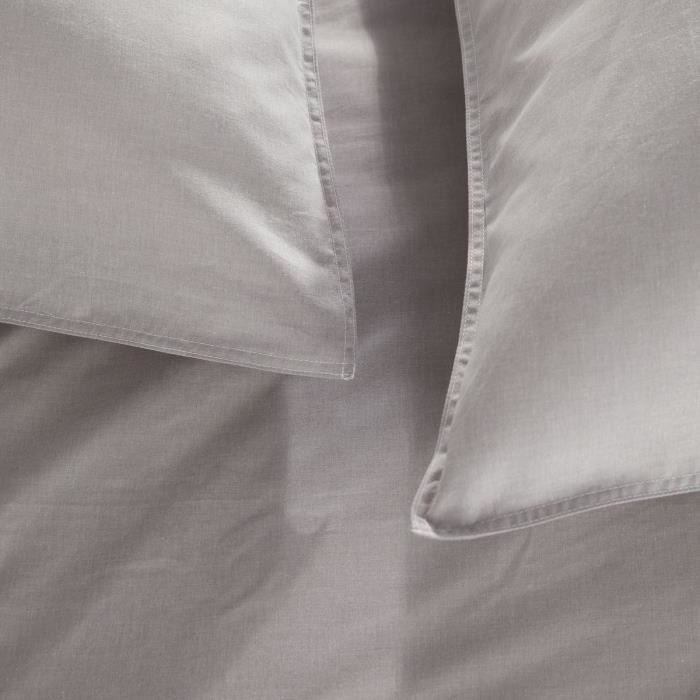Duvet cover - TODAY - CHARME - Chambray - Light gray Constance - 240 x 220 cm