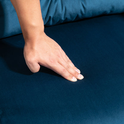 HOMCOM Relaxsessel im Skandidesign, Liegesessel, Lesesessel. ink. Kissen mit Knopfhefung, Schwarz + Natur